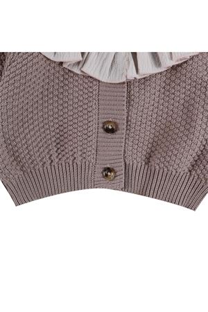 Cardigan Veertje in cotone color prugna DONSJE KIDS | 304610000031